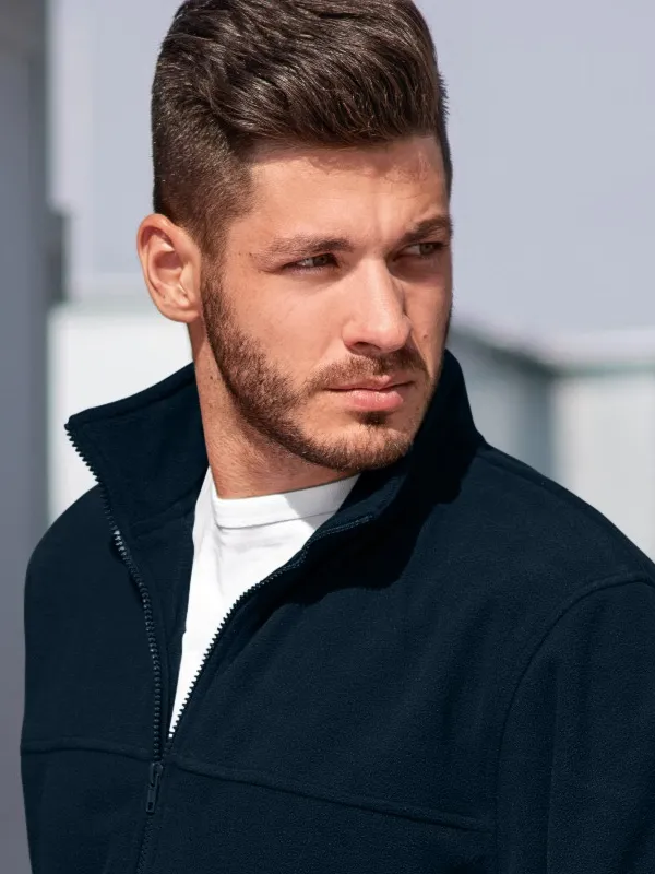 Fleecejacke für Herren - Hochgestellter Kragen zum Schutz vor Kälte im Nacken