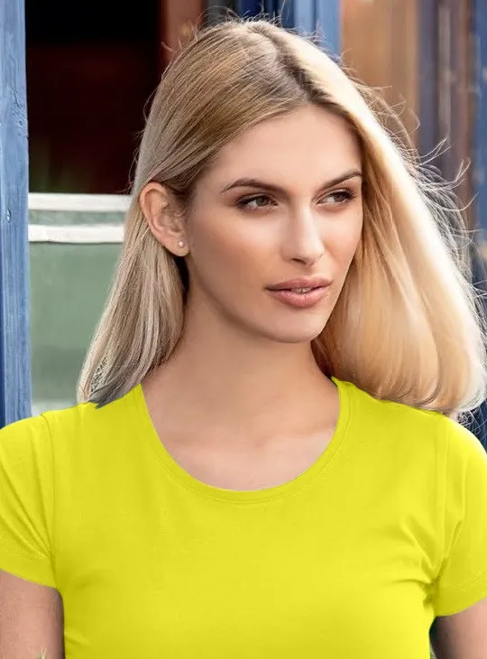 Damen Basic T-Shirt Kurzarm – Einfarbig, Weicher Stoff, Vielseitig Kombinierbar, Für Casual & Freizeit