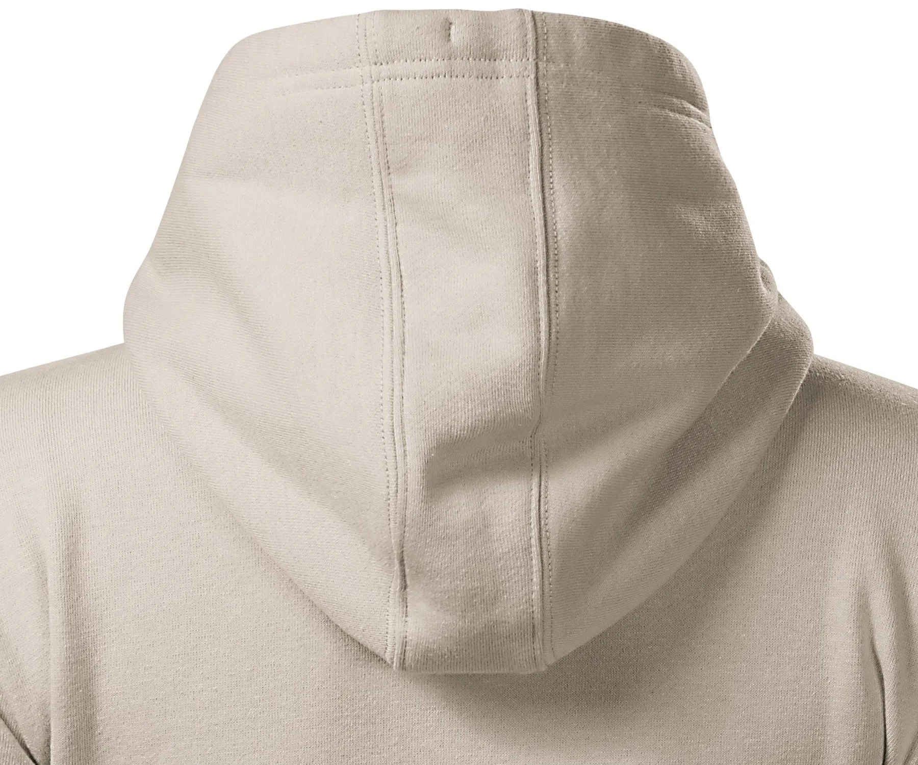 Damen Sweatshirt mit Kapuze ohne Reißverschluss - Kapuze mit Kordelzügen