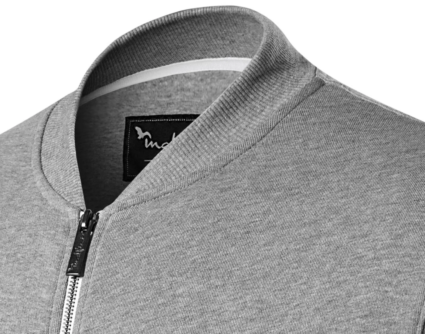 Herren Sweatshirt mit versteckten Taschen - Bomberkragen