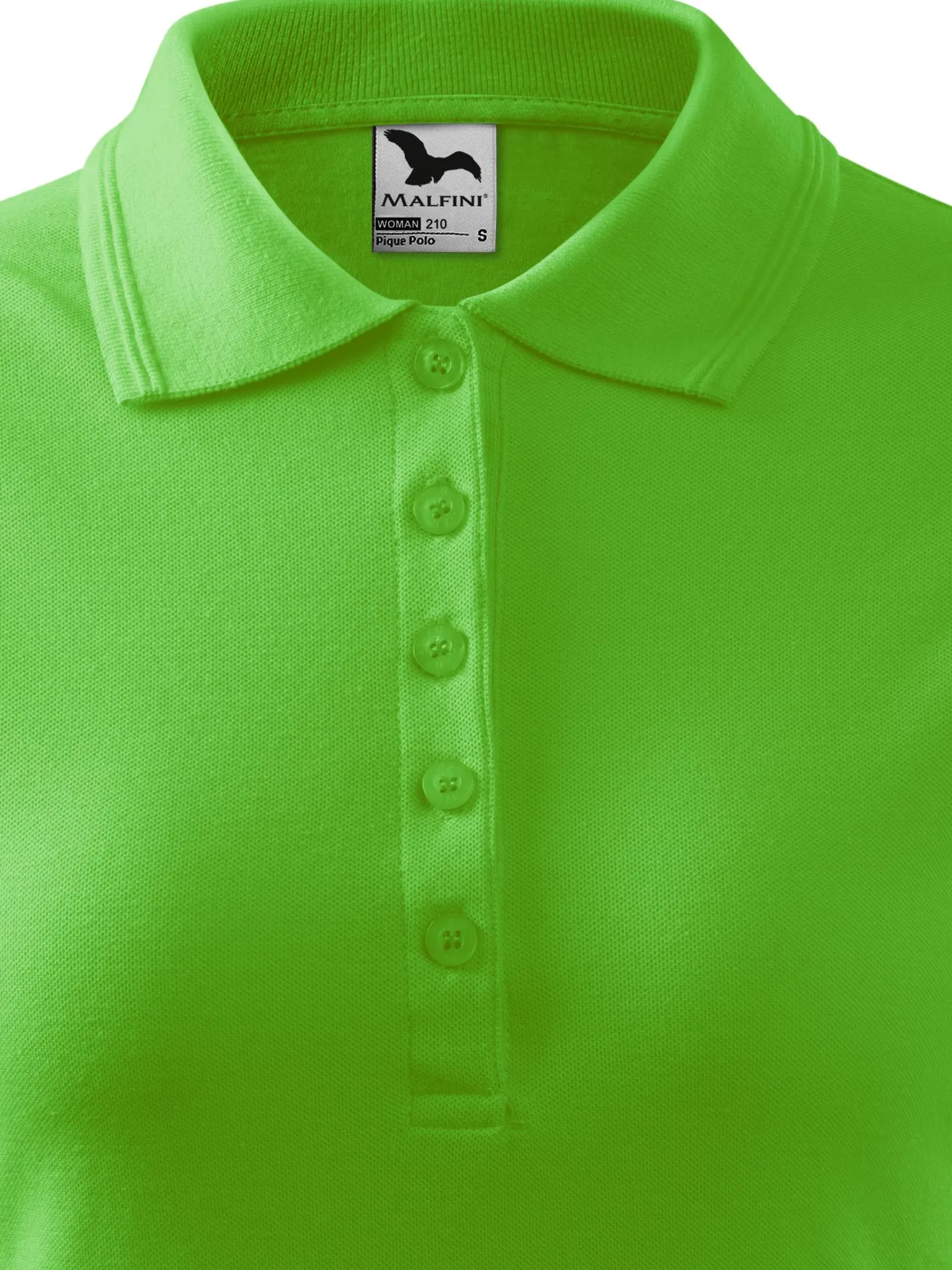 Damen elegantes Poloshirt - 5-Knopf-Verschluss