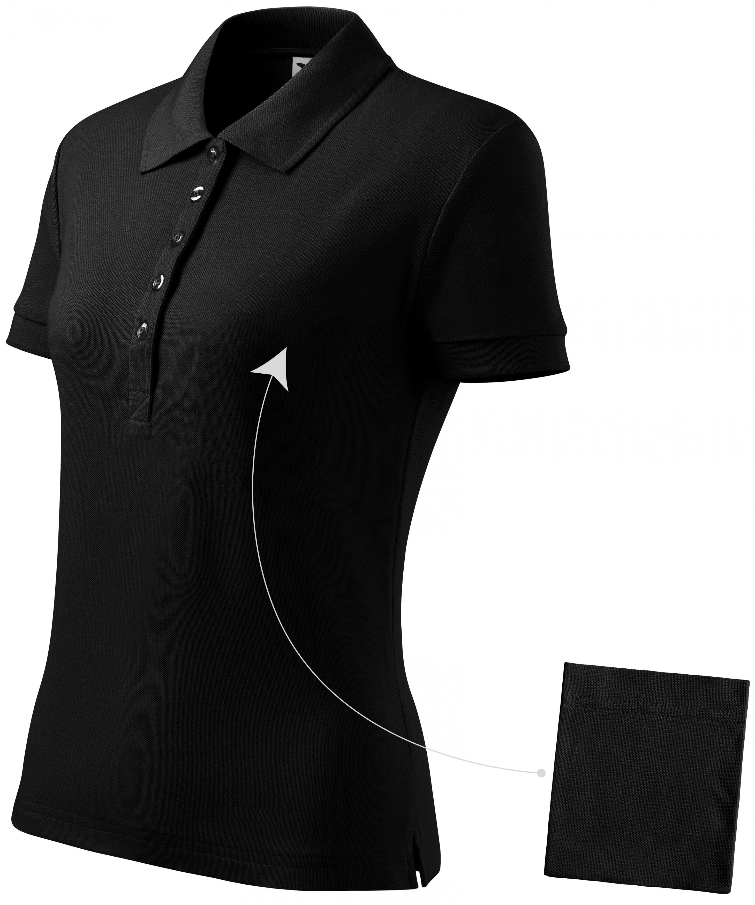 Wunderschne Poloshirt Schwarz Damen Bildernull