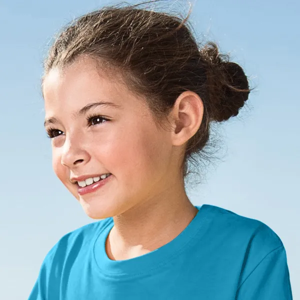 Leichtes Kinder T-Shirt - Klassischer Rundhalsausschnitt