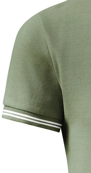 Kontrastiertes Poloshirt für Herren - Klassische kurze Ärmel