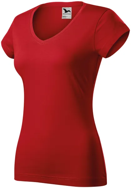 Slim Fit Damen T-Shirt mit V-Ausschnitt - T-Shirt für jeden Tag
