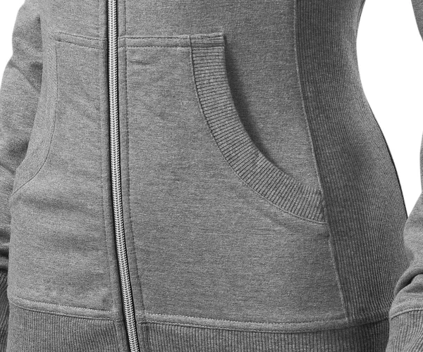 Damen Sweatshirt ohne Kapuze - Taschen im Känguru-Stil