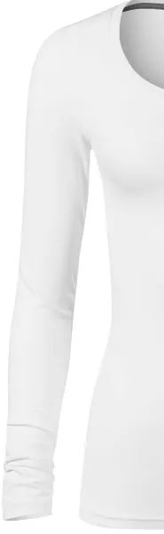 Damen T-Shirt mit langen Ärmeln und tiefem Ausschnitt - Klassische lange Ärmel