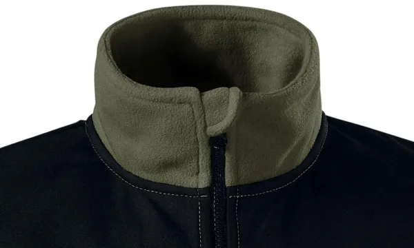 Wärme Unisex-Fleecejacke - Reißverschluss bis zum Kinn