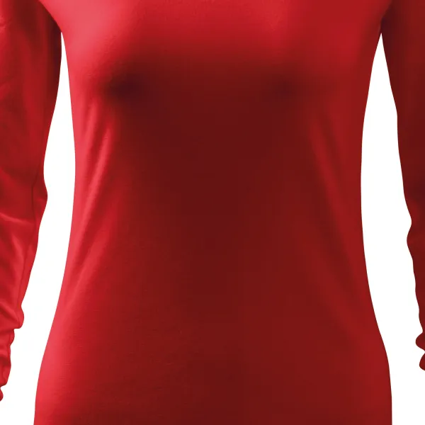 Eng anliegendes T-Shirt für Damen, V-Ausschnitt - Sanft taillierter Schnitt