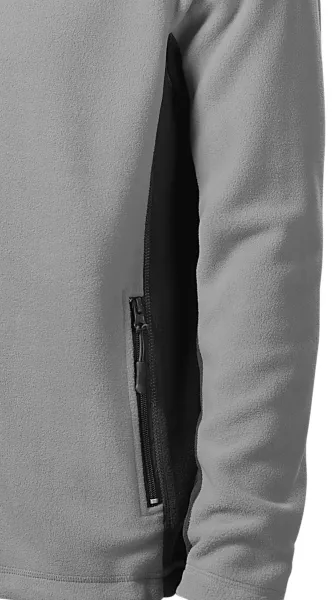 Fleece-Kontrastjacke für Herren - Dunkle Kontrastdetails