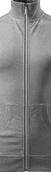 Damen Sweatshirt ohne Kapuze - Metallreißverschluss