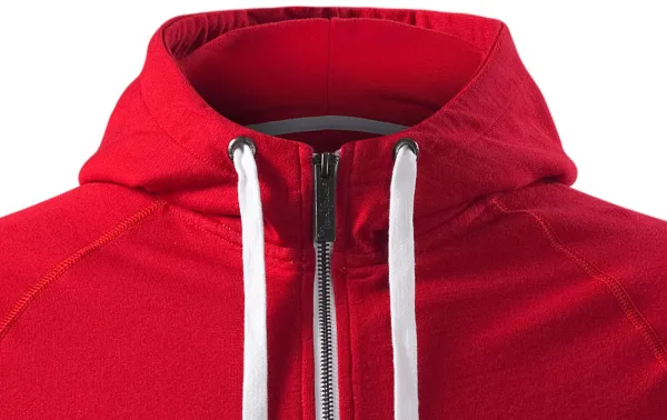 Kontrastiertes Herren-Sweatshirt mit Kapuze - Kapuze mit Kordelzügen