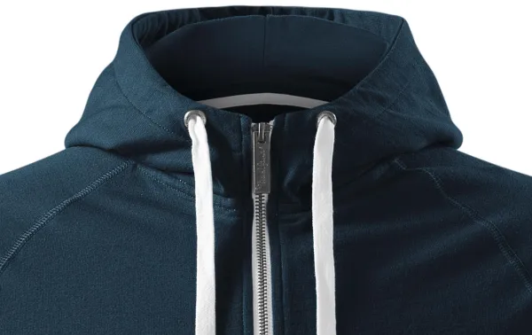 Kontrastiertes Herren-Sweatshirt mit Kapuze - Kapuze mit Kordelzügen