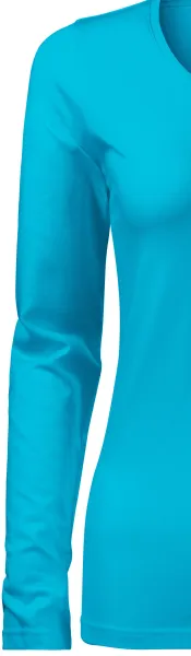 Eng anliegendes Damen-T-Shirt mit langen Ärmeln - Klassische lange Ärmel