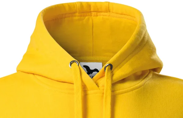 Damen Sweatshirt mit Kapuze ohne Reißverschluss - Kapuze mit Kordelzügen