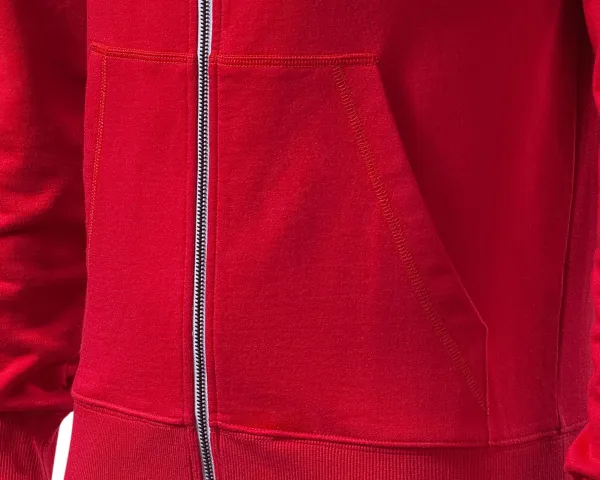 Kontrastiertes Herren-Sweatshirt mit Kapuze - Taschen im Känguru-Stil