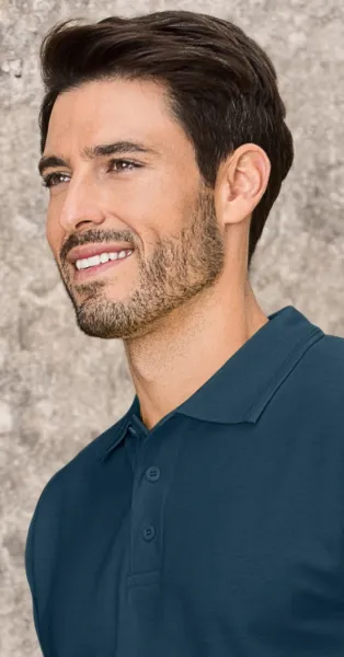 Loses Poloshirt der Männer - 3-Knopf-Verschluss