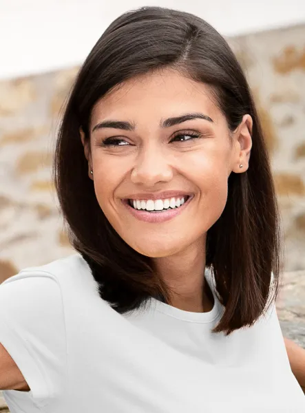 Damen trendy T-Shirt - Klassischer Rundhalsausschnitt