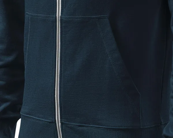 Kontrastiertes Herren-Sweatshirt mit Kapuze - Taschen im Känguru-Stil