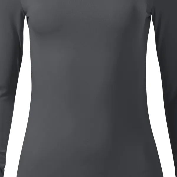 Damen T-Shirt mit langen Ärmeln und tiefem Ausschnitt - Sanft taillierter Schnitt