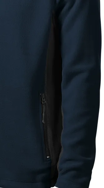 Fleece-Kontrastjacke für Herren - Dunkle Kontrastdetails