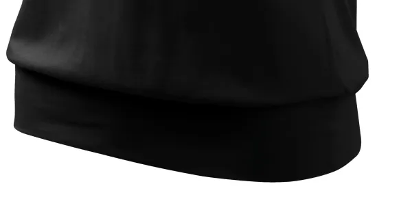 Damen trendy T-Shirt - Breiter Saum am Hemd