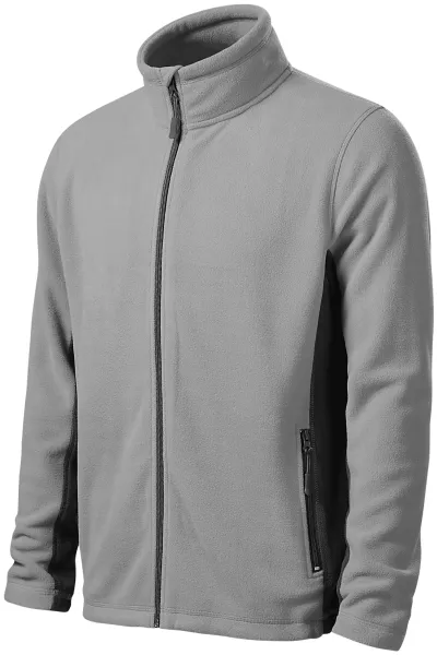 Fleece-Kontrastjacke für Herren - Herren Fleecejacke mit Kontrastelementen