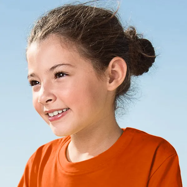 Leichtes Kinder T-Shirt - Klassischer Rundhalsausschnitt