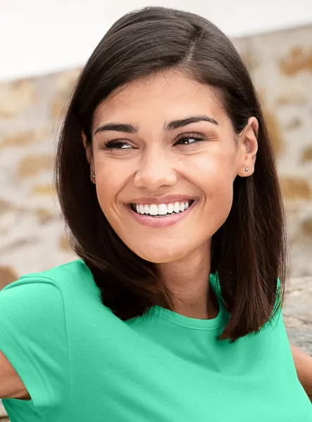 Damen trendy T-Shirt - Klassischer Rundhalsausschnitt