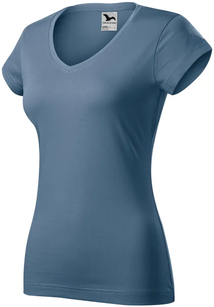 Slim Fit Damen T-Shirt mit V-Ausschnitt - T-Shirt für jeden Tag