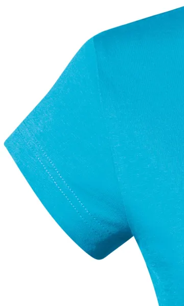 Slim Fit Damen T-Shirt mit V-Ausschnitt - Sehr kurze Ärmel