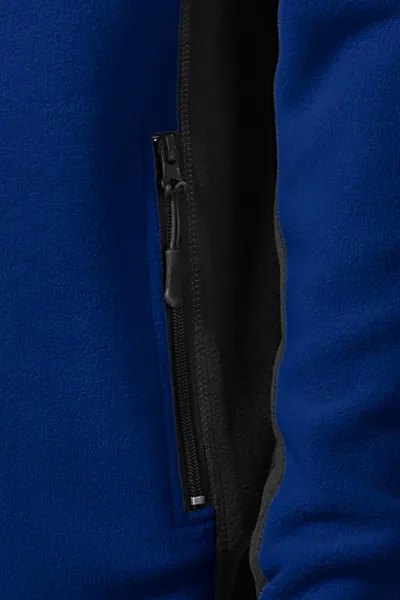 Fleece-Kontrastjacke für Herren - Praktische Taschen mit Reißverschluss