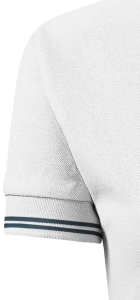 Kontrast-Poloshirt für Damen - Klassische kurze Ärmel