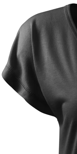 Damen langes T-Shirt/Kleid - Kurze Kimonoärmel