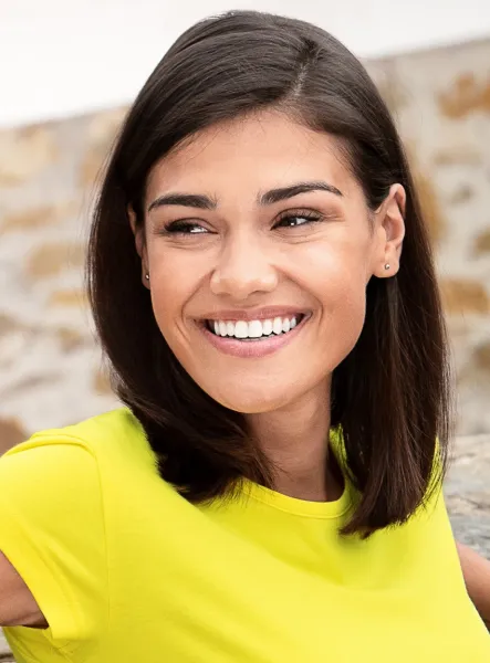 Damen trendy T-Shirt - Klassischer Rundhalsausschnitt