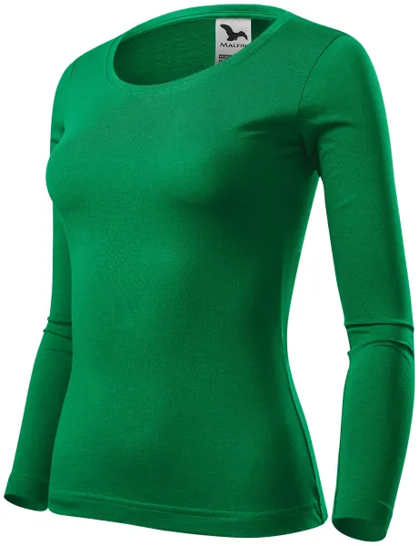 Damen T-Shirt mit langen Ärmeln - Damen Baumwoll-T-Shirt für jeden Tag