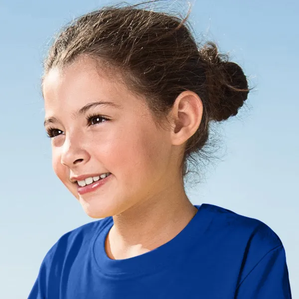 Leichtes Kinder T-Shirt - Klassischer Rundhalsausschnitt