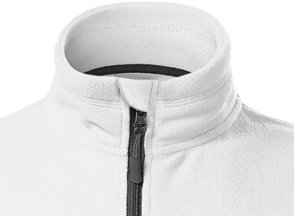 Damen Fleece-Kontrastjacke - Reißverschluss bis zum Kinn