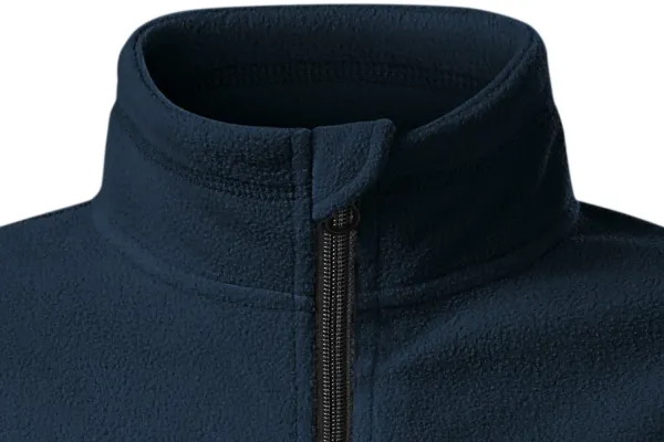 Fleece-Kontrastjacke für Kinder - Reißverschluss bis zum Kinn