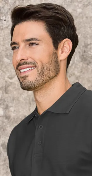 Loses Poloshirt der Männer - 3-Knopf-Verschluss
