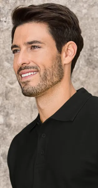 Loses Poloshirt der Männer - 3-Knopf-Verschluss