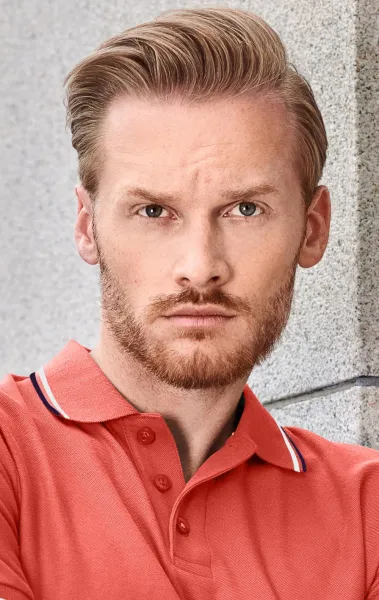 Klassisches Herren-Poloshirt - 3-Knopf-Verschluss