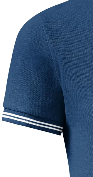 Kontrastiertes Poloshirt für Herren - Klassische kurze Ärmel