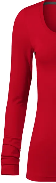 Damen T-Shirt mit langen Ärmeln und tiefem Ausschnitt - Klassische lange Ärmel