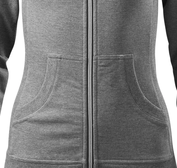 Damen Sweatshirt ohne Kapuze - Taillierter Schnitt mit Seitennähten