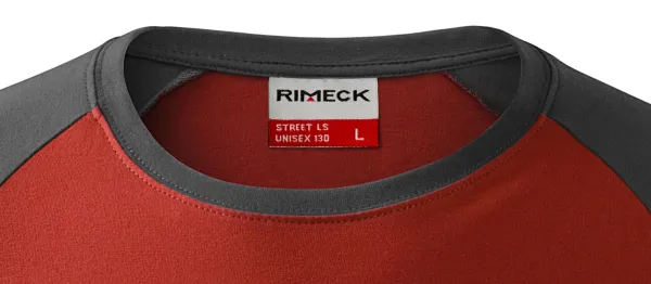 Herren Kontrast T-Shirt mit langen Ärmeln - Klassischer Rundhalsausschnitt