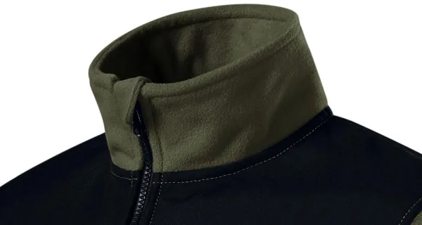Wärme Unisex-Fleecejacke - Hochgestellter Kragen zum Schutz vor Kälte im Nacken