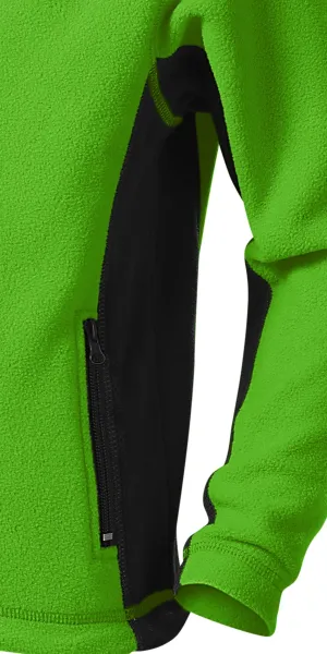 Fleece-Kontrastjacke für Kinder - Dunkle Kontrastdetails