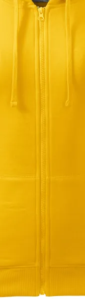 Damen Hoodie mit Kapuze - Reißverschluss in der Farbe des Sweatshirts