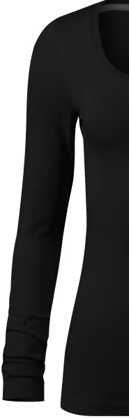 Damen T-Shirt mit langen Ärmeln und tiefem Ausschnitt - Klassische lange Ärmel